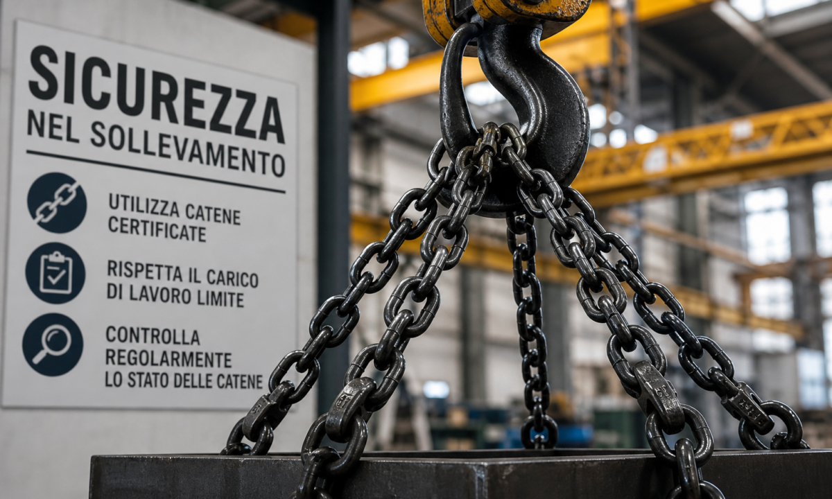 Catene per sollevamento: normative, sicurezza e manutenzione
