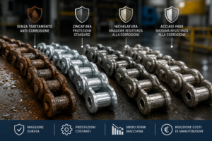 trattamenti anticorrosivi e rivestimenti catene industriali